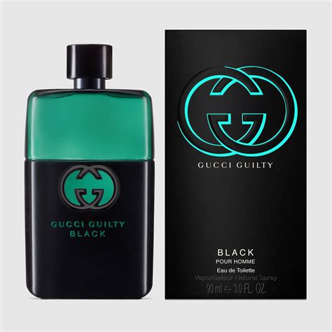 gucci mens black|Gucci guilty black aftershave.